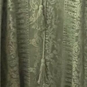 603 - OLIVE GREEN LACE SUNDRESS, AUW, sz 10‎